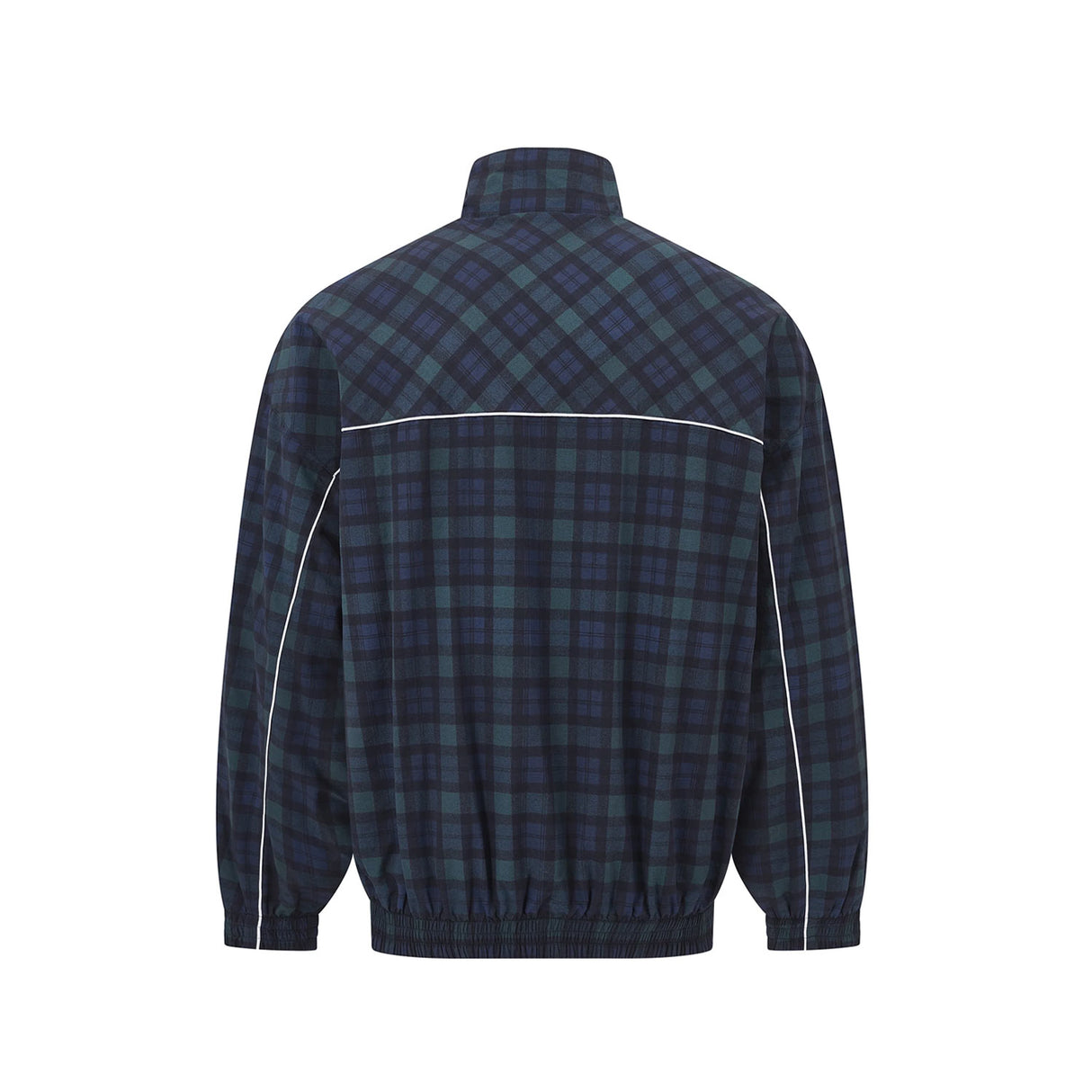 Martine Rose OVERSIZED TRACK JACKET, Black Tartan