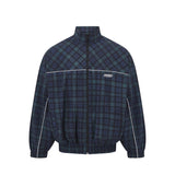 Martine Rose OVERSIZED TRACK JACKET, Black Tartan