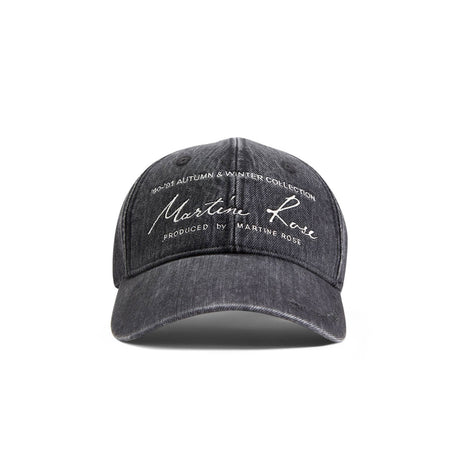 Martine Rose SIGNATURE CAP, Black Washed