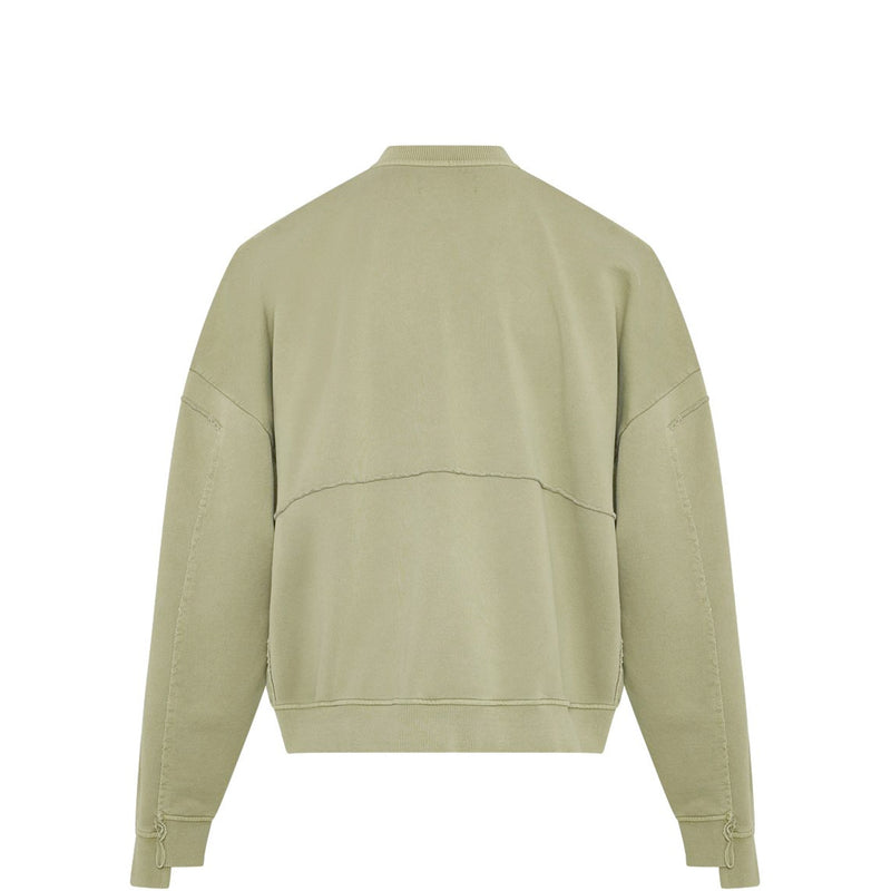 Martine Rose ZIP UP CREW, Green Sage