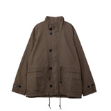 Brown jacket on a white background