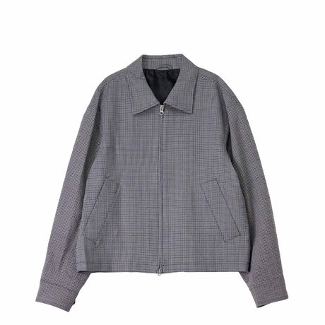 Gray checkered jacket on a white background