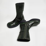 MIISTA DAHLIA ANKLE BOOTS KHAKI BLACK