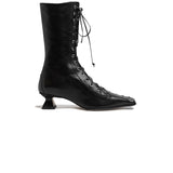Miista EMILE LACE UP ANKLE BOOTS, Black