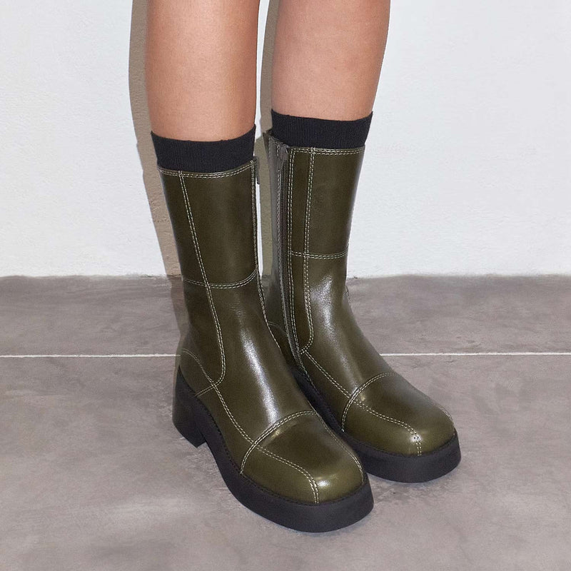 Miista HEYA ANKLE BOOTS, Khaki