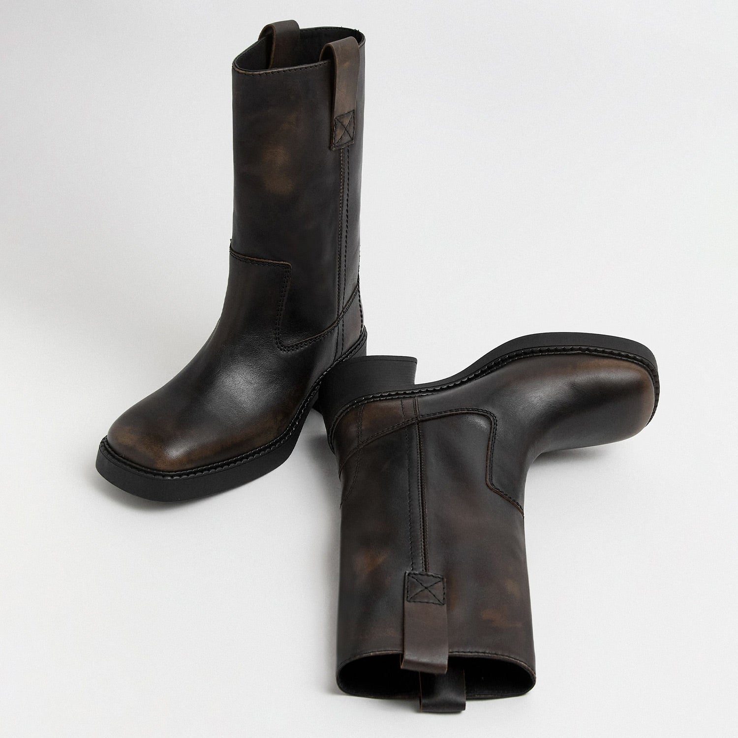Miista INAYA BRUSHED ANKLE BOOTS, Brown – Beamhill