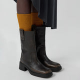 Miista INAYA BRUSHED ANKLE BOOTS, Brown