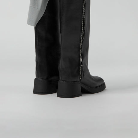 Miista IZOLDA ZIPPER TALL BOOTS, Black