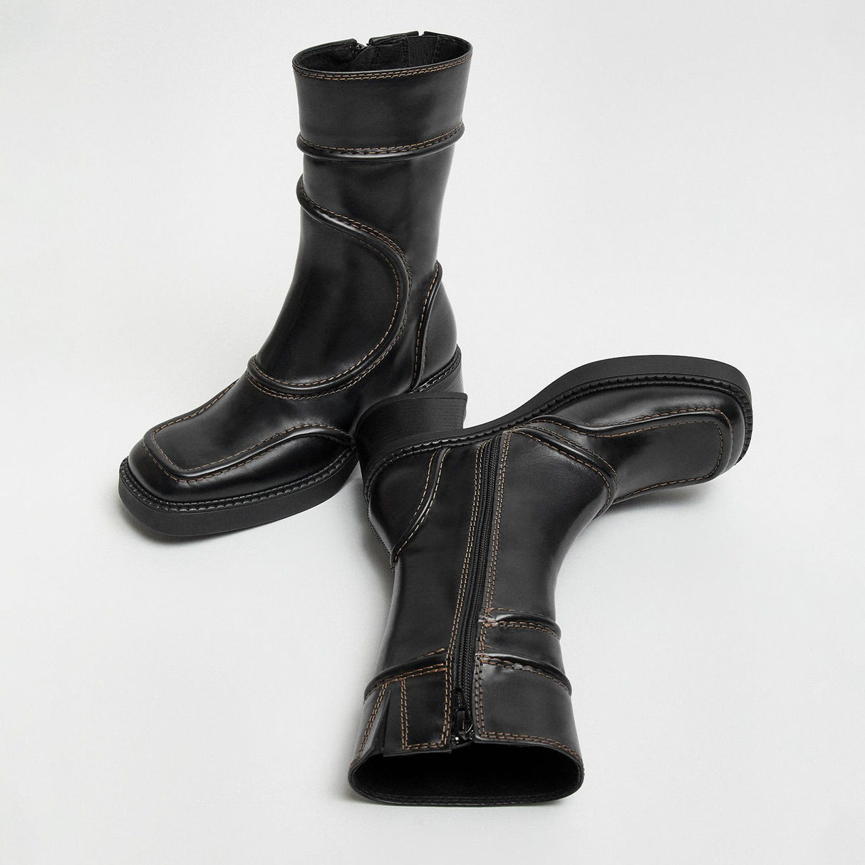 Miista MALENE ANKLE BOOTS, Black/Brown
