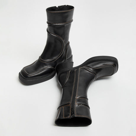 Miista MALENE ANKLE BOOTS, Black/Brown
