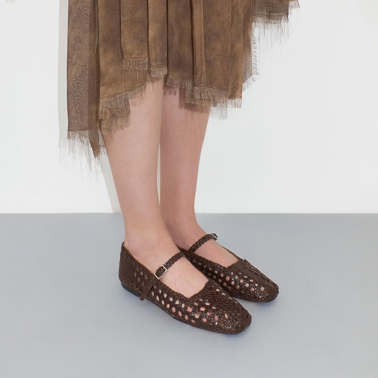 Miista YEIDA BALLERINA, Chocolate Brown