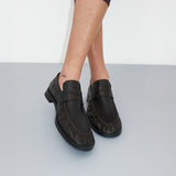 Miista ZITA MOCASIN LOAFERS, Brown Black