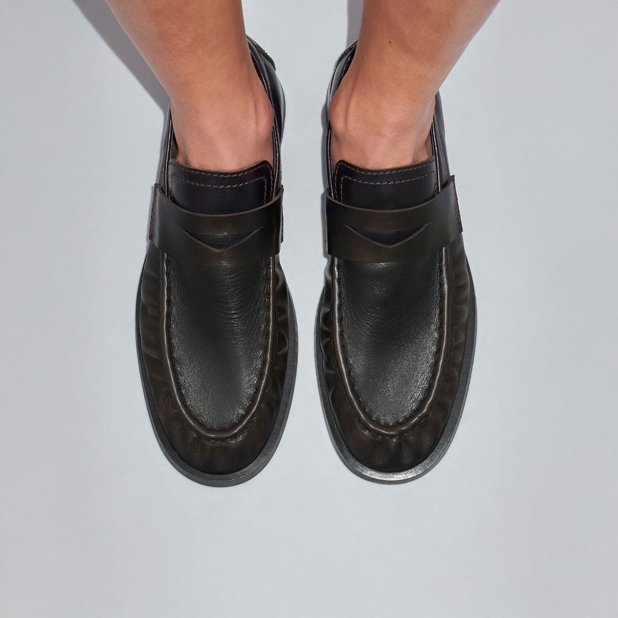 Miista ZITA MOCASIN LOAFERS, Brown Black