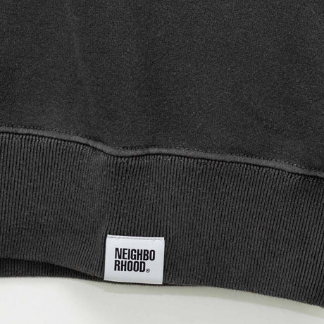 Neighborhood PIGMENT DYED SWEATSHIRT, Black
