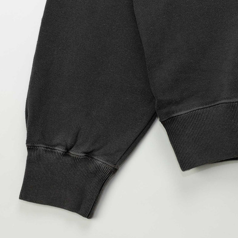 PIGMENT DYED SWEATSHIRT, Black