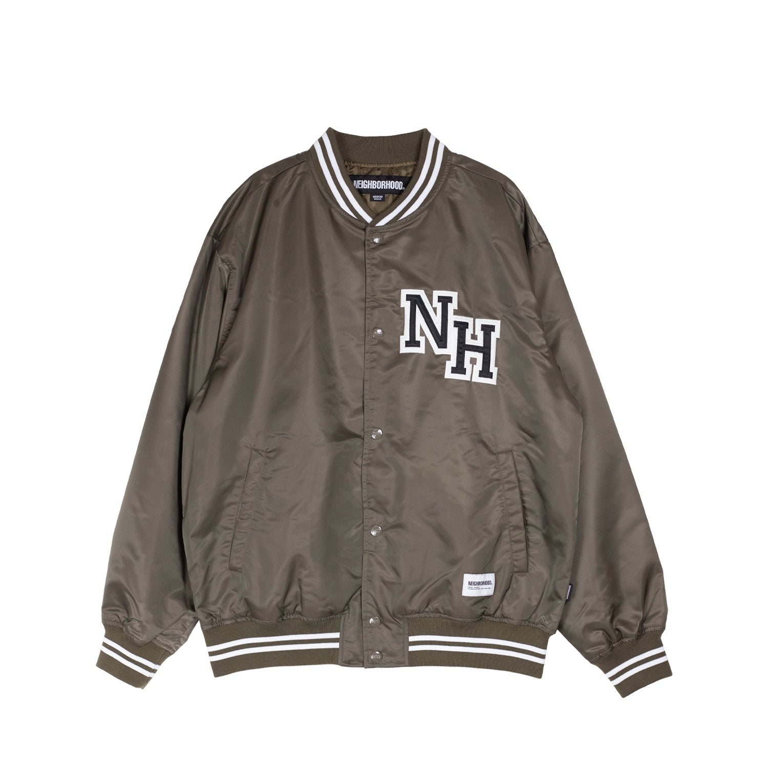 Neighborhood BASEBALL JACKET, Olive – Beamhill
