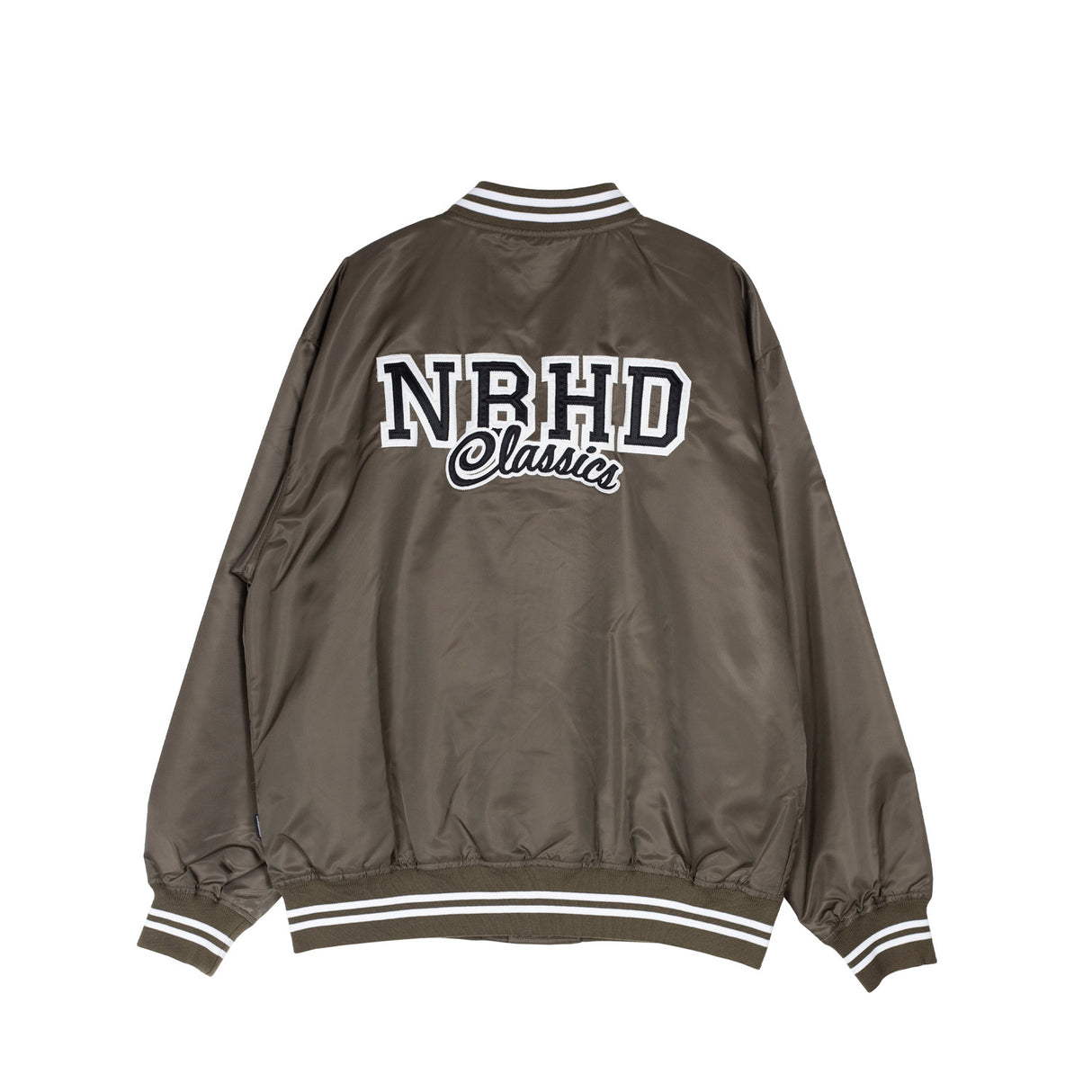 Neighborhood BASEBALL JACKET, Olive - Image 2