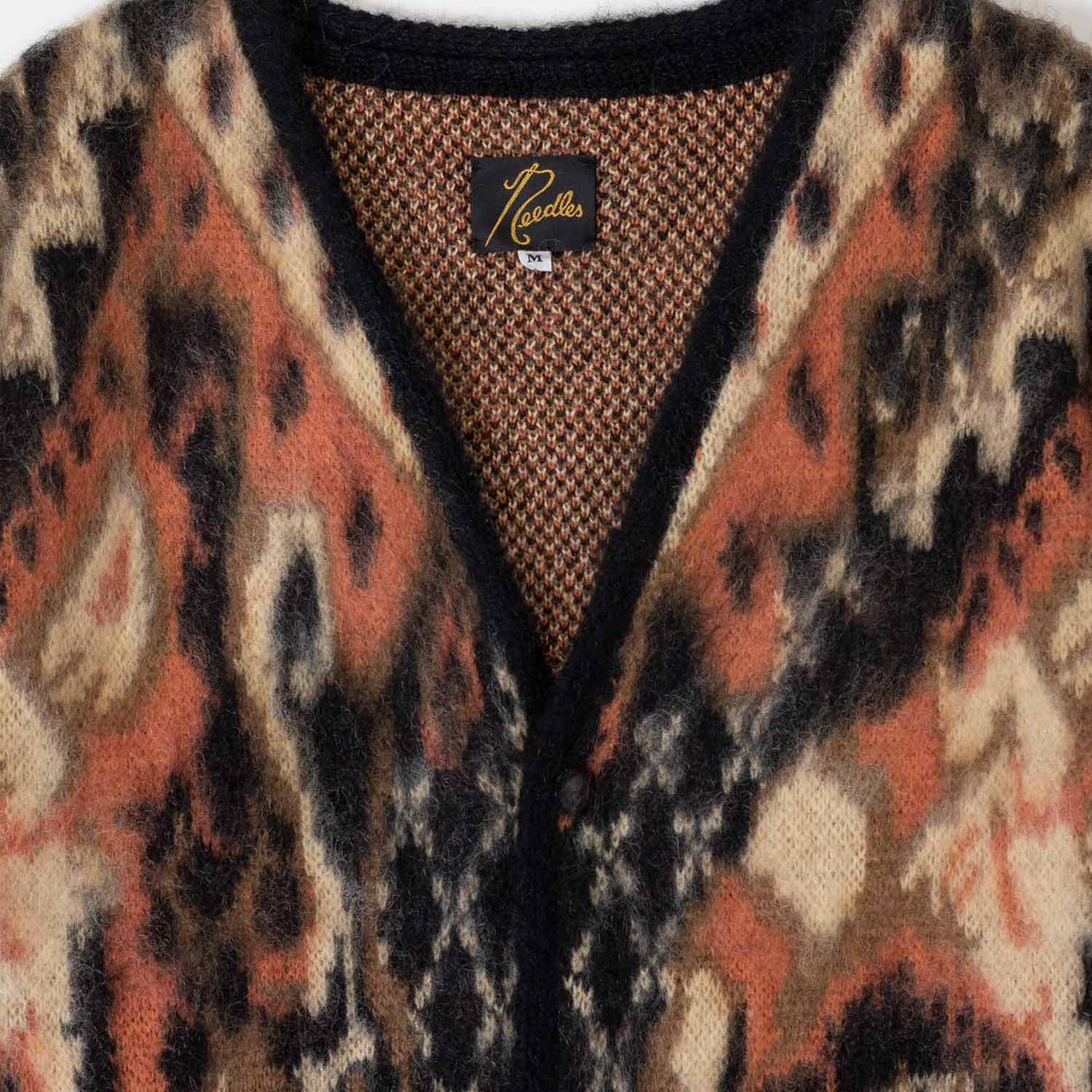 NEEDLES MOHAIR CARDIGAN BLACK