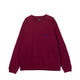 Needles L/S POCKET TEE, Burgundy