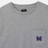 Needles L/S POCKET TEE, Heather Grey
