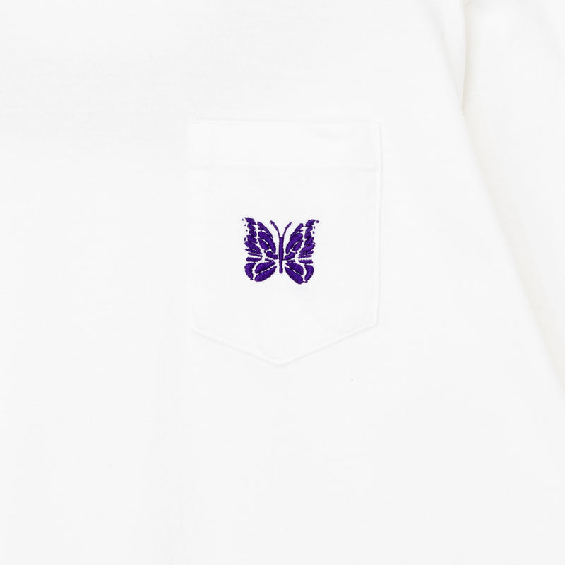 Needles L/S POCKET TEE, White