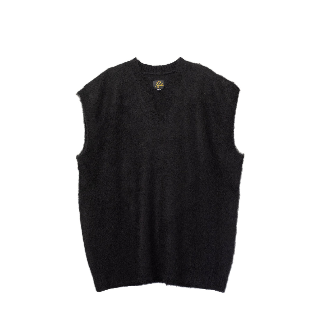 Needles MOHAIR KNIT VEST, Black