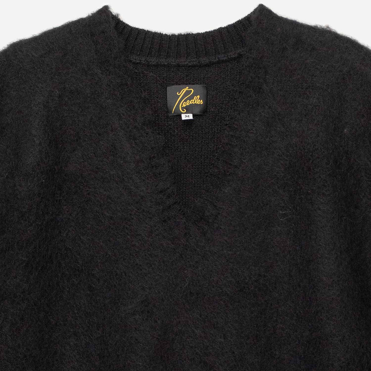 Needles MOHAIR KNIT VEST, Black