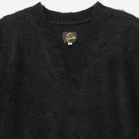 Needles MOHAIR KNIT VEST, Black
