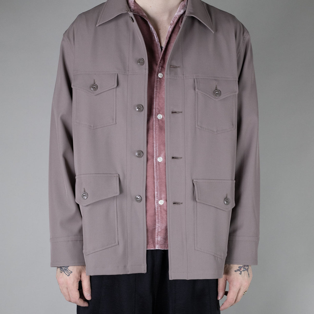 Needles UTILITY SHIRT, Taupe