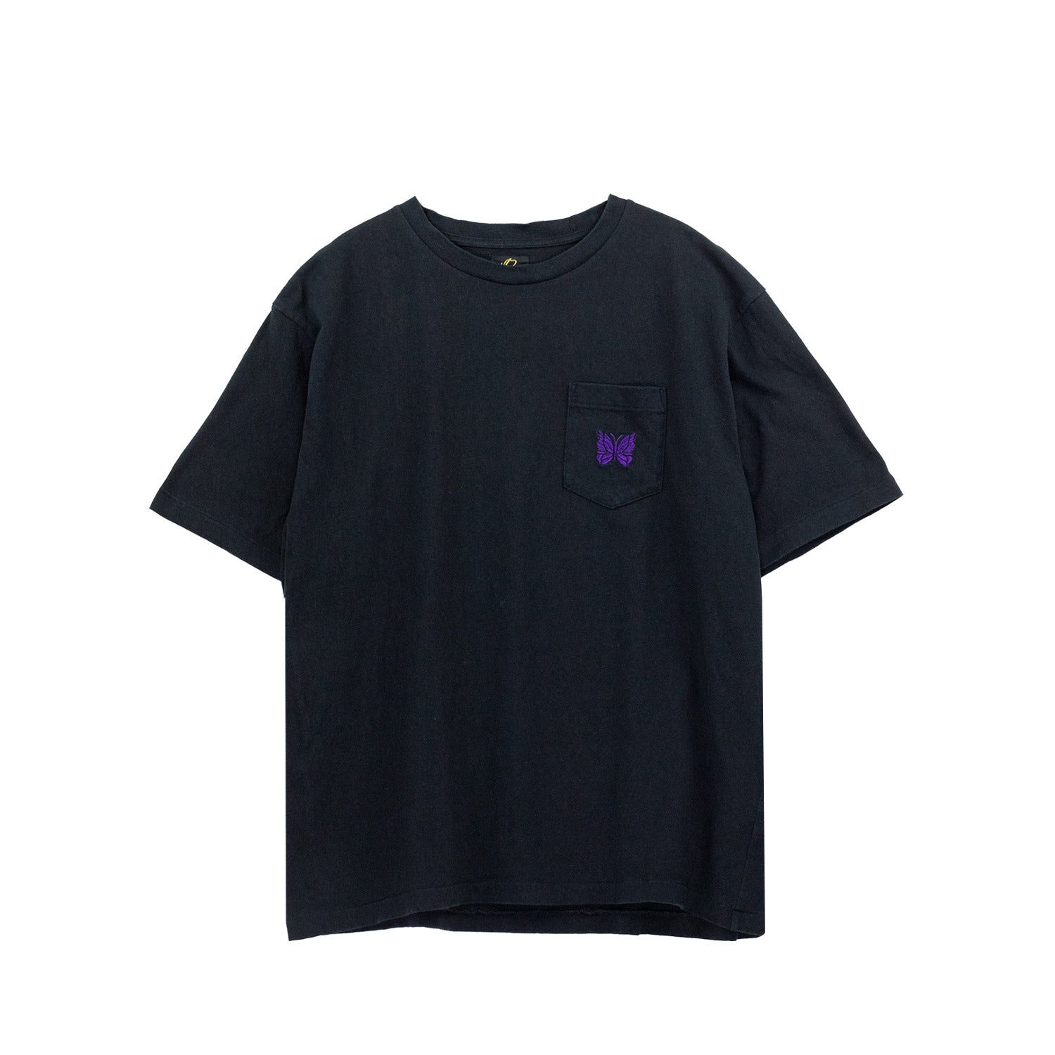 Needles S/S PAPILLON EMBROIDERY POCKET TEE, Black – Beamhill