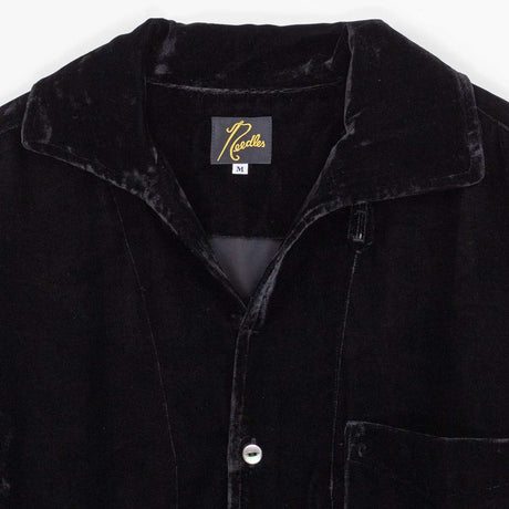 Needles ITALIAN COLLAR S/S SHIRT, Black - Image 2