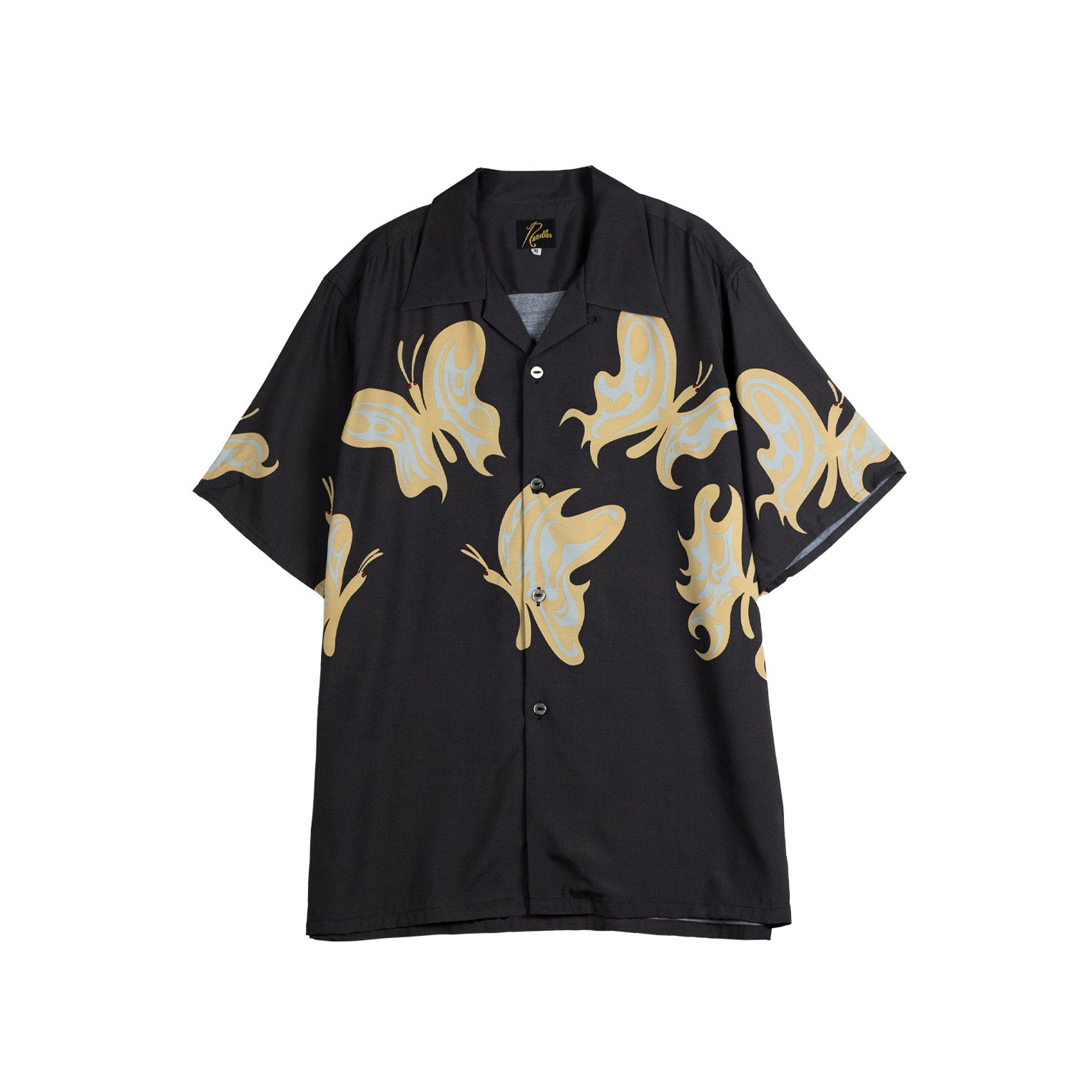 週末値下げ　Needles x Kae Tanaka コラボ半袖シャツ Needles x Kae Tanaka S/S ONE-UP SHIRT, Black – Beamhill