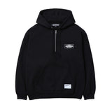 Neighborhood CLASSIC SWEAT HALF ZIP HOODIE, Black