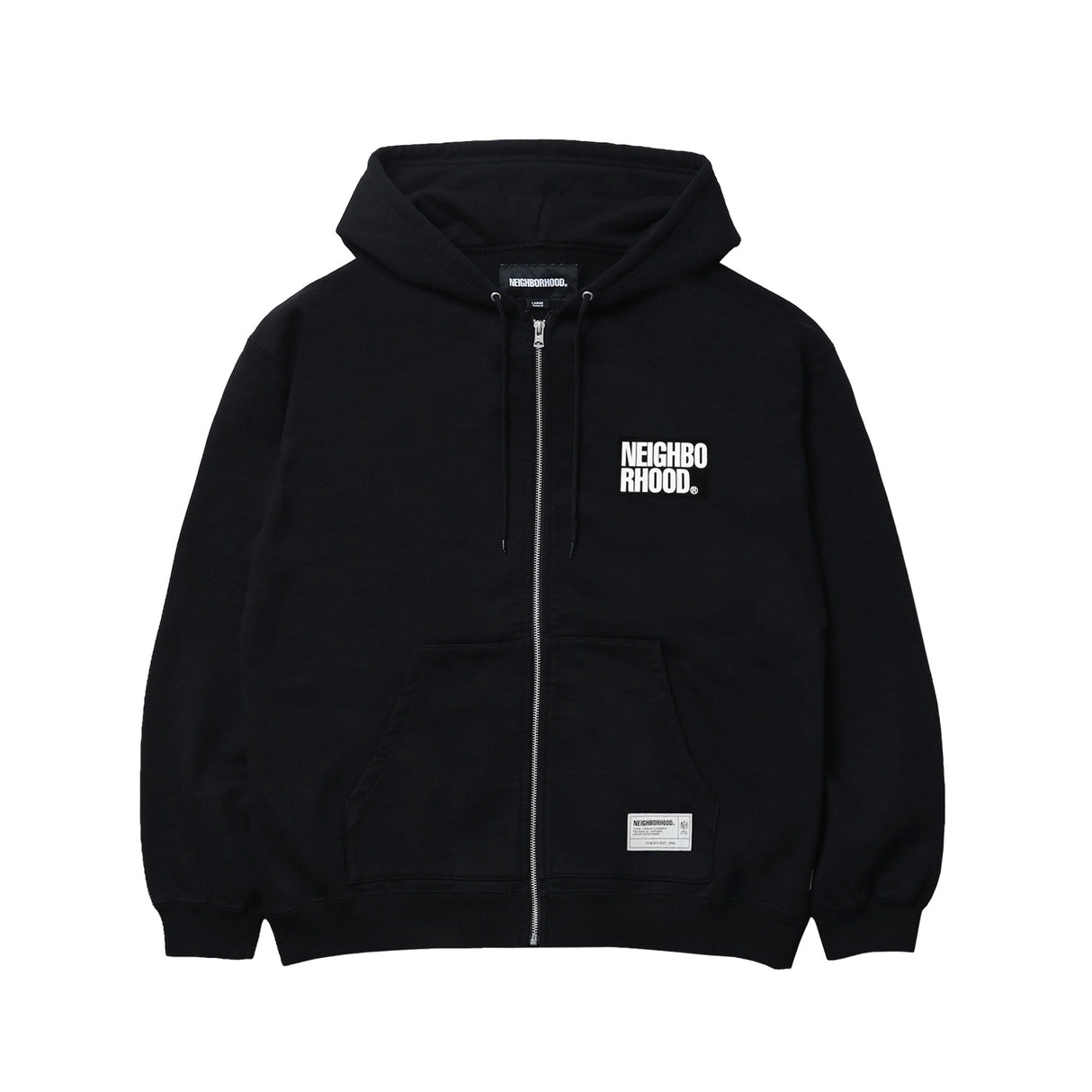 Neighborhood CLASSIC SWEAT ZIP HOODIE LS, Black