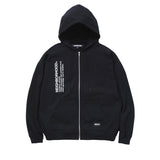 Neighborhood SOLID SWEAT ZIP HOODIE LS, Black