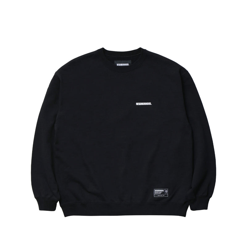 Neighborhood STAPLE SWEAT SHIRT LS, Black