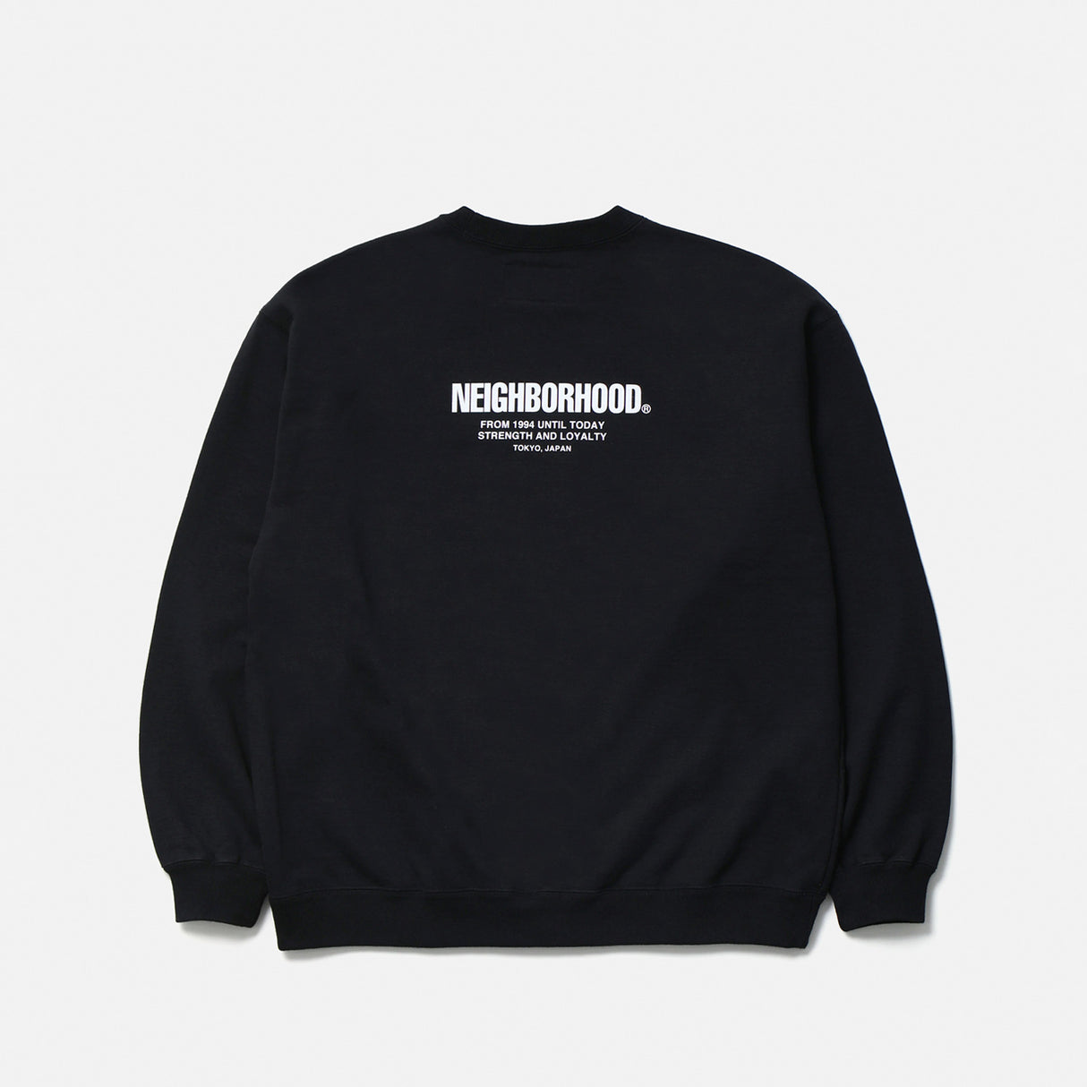 Neighborhood STAPLE SWEAT SHIRT LS, Black