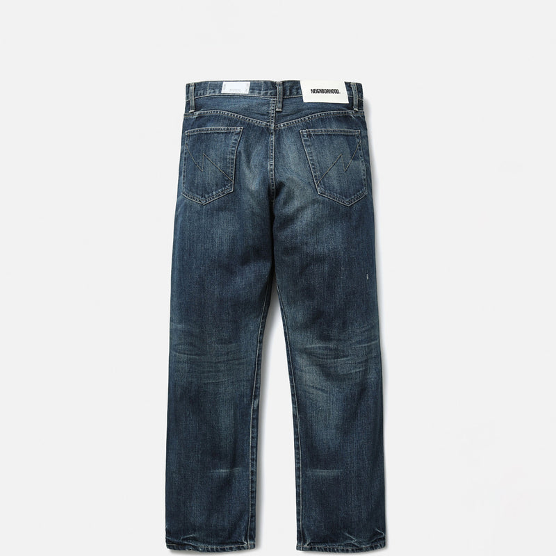 Neighborhood WASHED DENIM DP BASIC PANT, Indigo