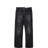 Neighborhood WASHED DENIM FULL CUT PANTS, Black