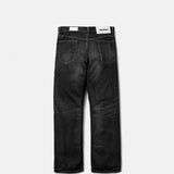 Neighborhood WASHED DENIM FULL CUT PANTS, Black