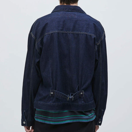 Neighborhood WASHED LW DENIM ZIP JACKET, Indigo