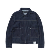 Neighborhood WASHED LW DENIM ZIP JACKET, Indigo