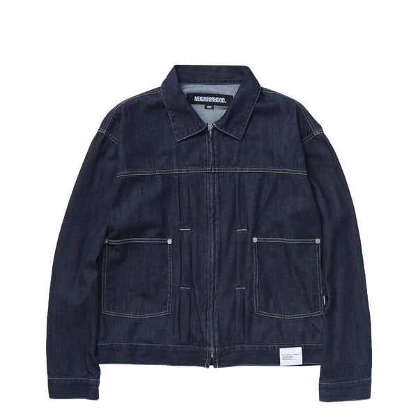 Neighborhood WASHED LW DENIM ZIP JACKET, Indigo – Beamhill