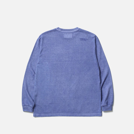 Neighborhood PIGMENT DYED CREWNECK LS, Blue