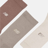 New Balance ACTIVE PREMIUM CREW 3-PACK, Linen/Arid Stone