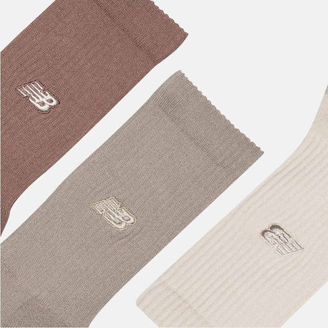 New Balance ACTIVE PREMIUM CREW 3-PACK, Linen/Arid Stone