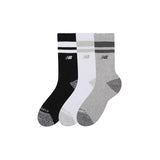 New Balance ACTIVE PREMIUM STRIPED CREW SOCKS 3-PACK, Multi