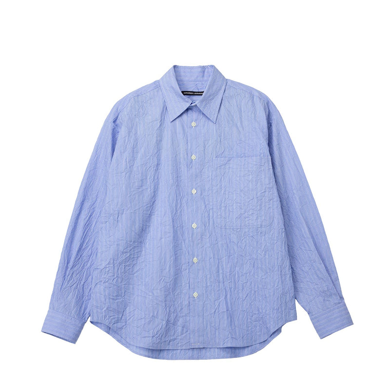 Light blue button-up shirt on a white background
