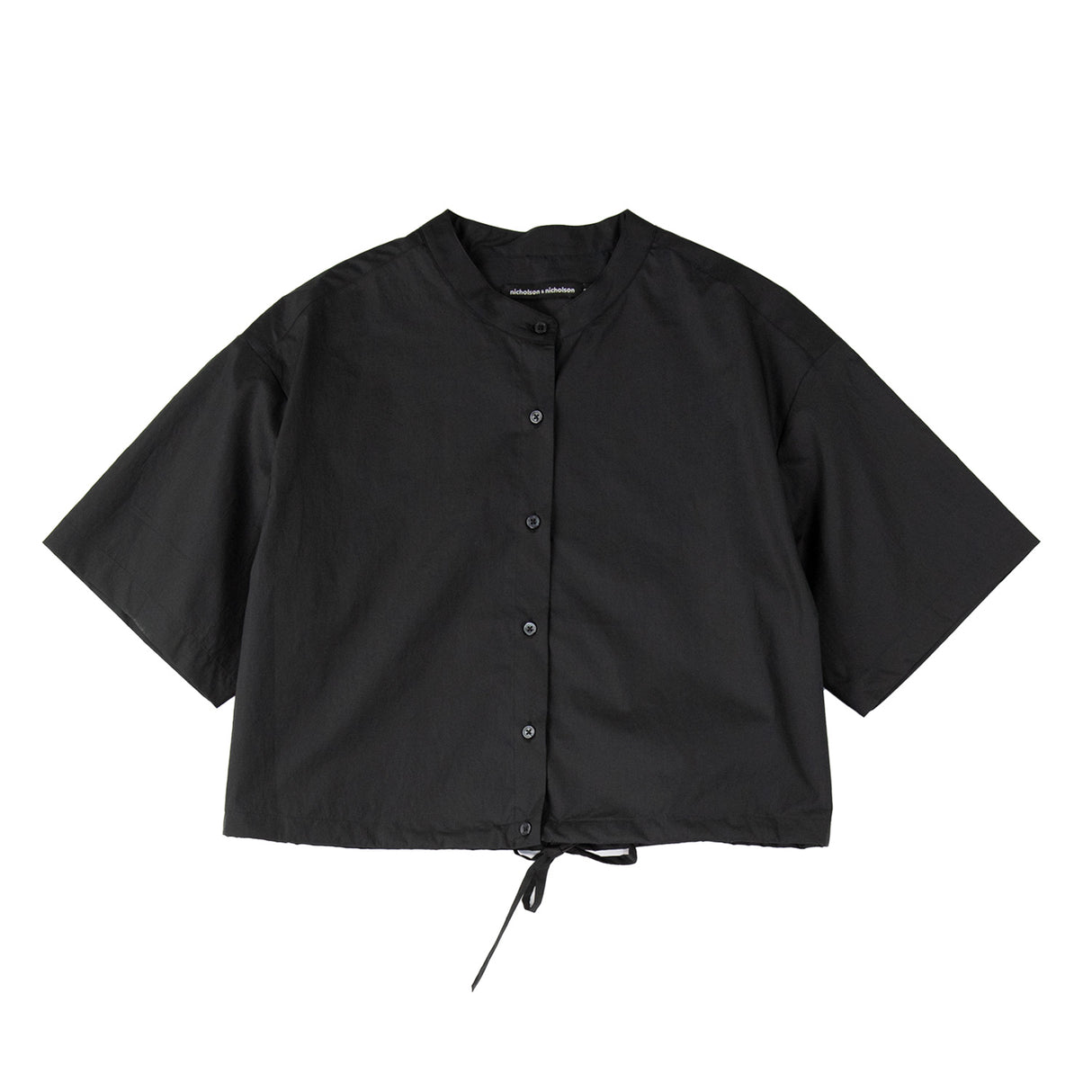 Nicholson & Nicholson LUNA POPLIN TOP, Black