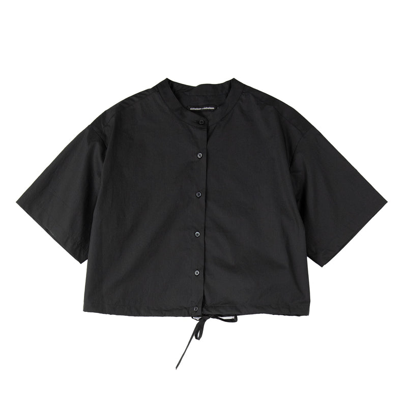 Nicholson & Nicholson LUNA POPLIN TOP, Black